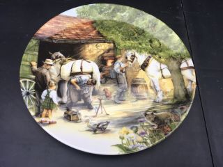 Old Country Crafts Royal Doulton Bone China Collector’s plate The Blacksmith 2