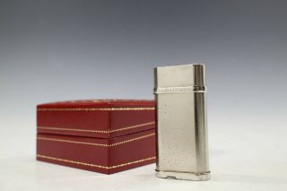 Cartier Godron Silver Gas Lighter Ignition Confirmed