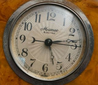 Rare Manco Manoville Co.  NY Bakelite Art Deco Electric Clock Box 3
