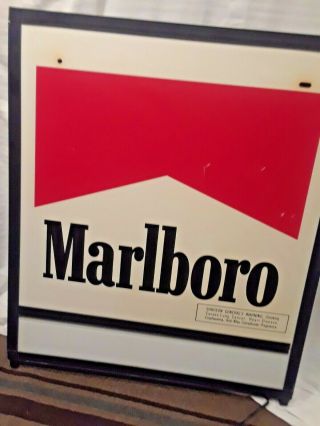 VINTAGE MARLBORO DOUBLE - SIDED ELECTRIC LIGHT UP SIGN 2