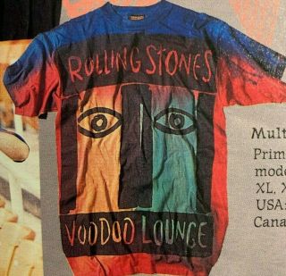 Rolling Stones - - Voodoo Lounge - Tye Dyed Shirt - Sealed/ Tags