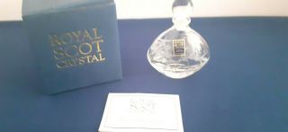 Royal Scot Crystal Perfume Bottle - Summer Garden - Boxed