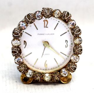 Phinney - Walker Vintage Small Decorative Wind - Up Alarm Clock - - E08