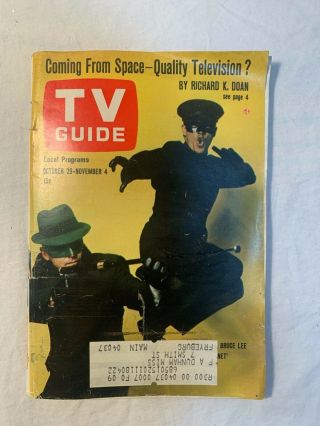 Tv Guide 1966 The Green Hornet Van Williams Kato Bruce Lee