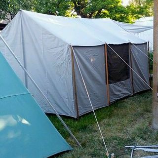 Vintage Camplete Canvas Cabin Tent 13 X 10