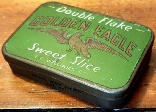 Golden Eagle 2oz Tobacco Tin.  Imperial Tobacco Co Wellington Zealand