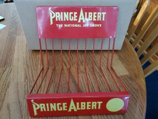 Vintage Prince Albert Metal Store Display 896 With Two Tins