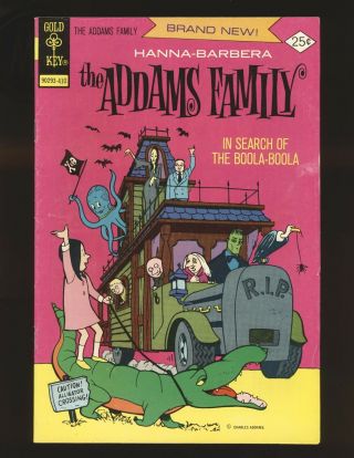 Addams Family 1 - 1974 Gold Key Tv Cartoon Fine,  Cond.
