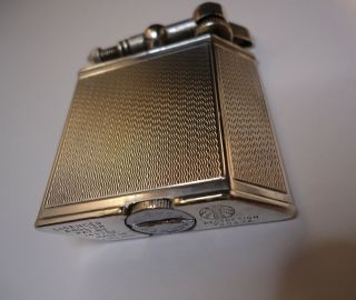 Dunhill Parker Oblique Petrol Lighter - Silver Plated - 1935
