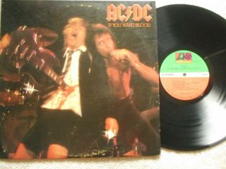 Ac/dc " If You Want Blood " Lp No Bar Code Let There Be Rock Whole Lotta Rosie