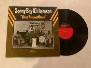 Sonny Boy Williamson King Biscuit Time 1970 Arhoolie Vinyl Record Blues Vinyl Lp