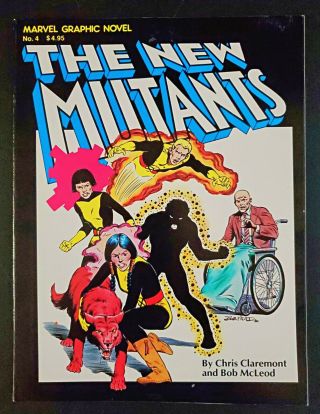 Marvel Graphic Novel 4 - 1st App Of The Mutants (1982) First Print Vf -