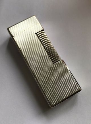 Dunhill Silver ‘barley’ Rollagas Lighter - Fully Overhauled
