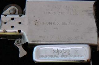 Vintage SLIM Zippo lighter 1994 American Embassy BONN,  GERMANY high polish 3