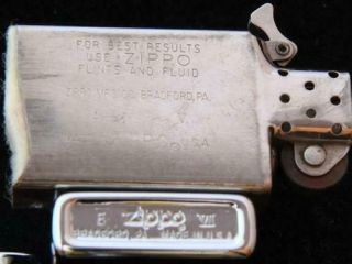 Vintage SLIM Zippo lighter 1991 American Embassy LUXEMBOURG high polish chorme 3
