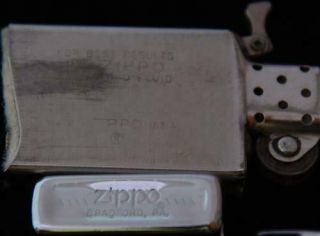 Vintage SLIM Zippo lighter 1982 American Embassy KINSHASA,  ZAIRE high polish 3