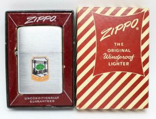 Vintage 1955 - 56 Zippo Lighter Asplundh Advertising Near Unlit