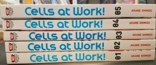 Cells At Work Manga English Complete Series Volumes 1 - 5