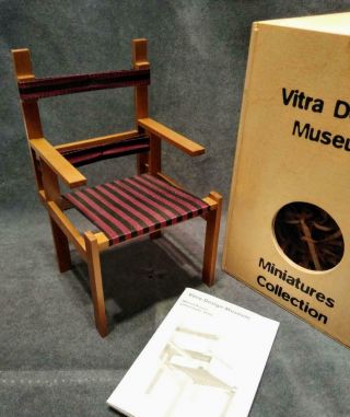 Authentic Marcel Breuer,  1922,  Vitra Museum Miniature Chair & Paperwork