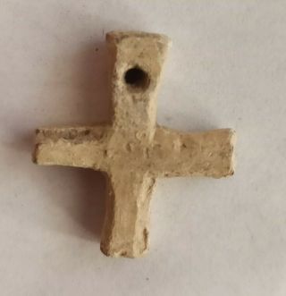 Rare Ancient Roman Lead Cross 100 - 200 Ad Before The Conversion To Christianity