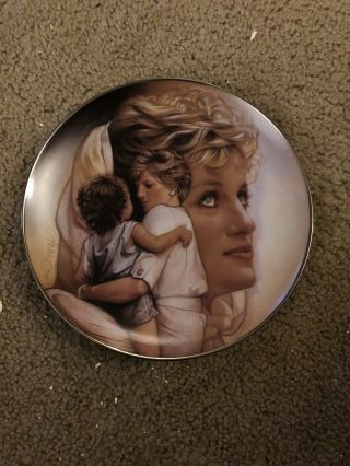 Franklin Heirloom Princess Diana Of Wales Queen Of Compassion Plate