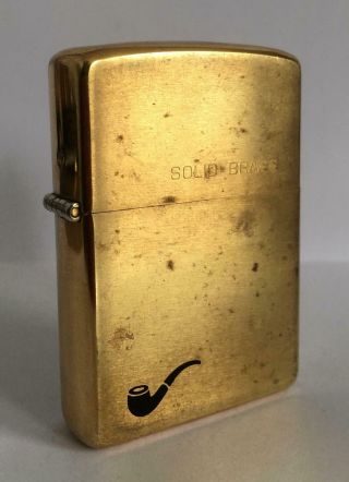 Vintage Zippo Pipe Lighter Solid Brass Commemorative Anniversary 1932 - 1984