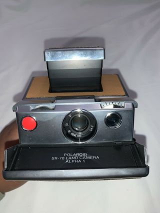 Vintage Polaroid Sx - 70 Land Camera Alpha 1 Leather W Strap