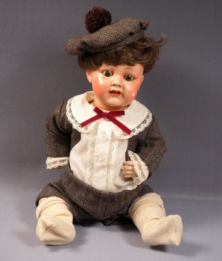Antique Composition Character Baby Boy Doll By Bester Doll Company Inc Usa