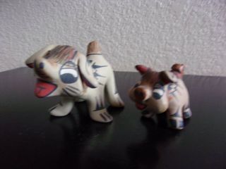 Vintage Native American Sw Pottery Stephanie Naranjo Small Pig & Donkey