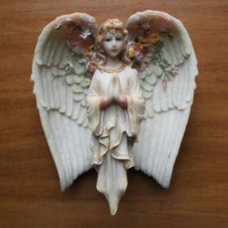 Vintage Hanging Angel Ornament With Opening / Closing Wings