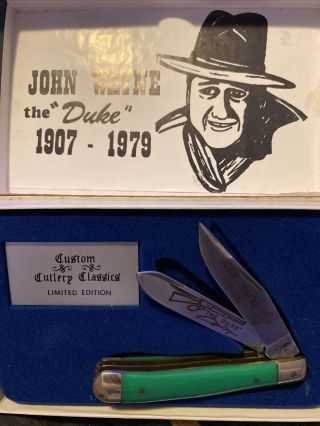 Vintage John Wayne,  The “duke” Case Pocket Knife Limited Edition Custom Cutlery