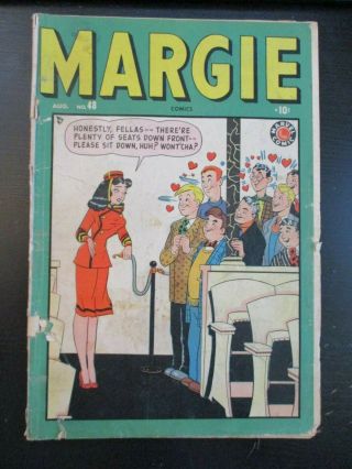Margie Comics 48,  1949 Marvel,  - G,  Scarce Issue,  Stan Lee,  Stan Goldberg - Cvr