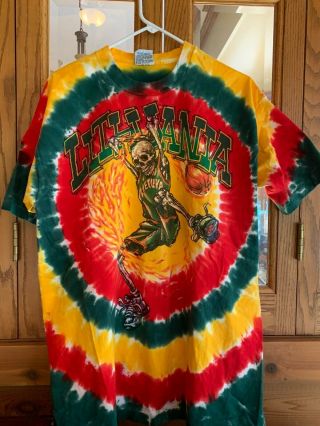 Grateful Dead Shirt - Vintage 1996 Lithuania Bball Shirt