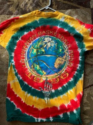 Grateful Dead shirt - Vintage 1996 Lithuania BBall Shirt 3