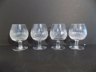 Vintage Waterford Brandy Snifter Glasses Colleen Pattern Set Of 4,  5 1/8 " High