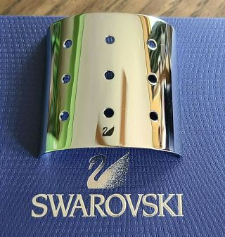 Swarovski Crystal 2002 - 2004 Silver Rhodium Mini Tulip Display Stand,  Swan Logo