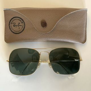 Vintage 58mm B&l Ray - Ban Caravan Aviator Sunglasses /case Pristine Showroom Pair