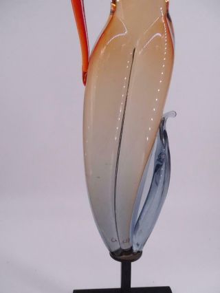 Vintage Murano Art Glass Oggetti Statue Artist Signed 13/99 Retro 24.  5 