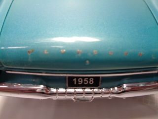 FRANKLIN RARE 1958 PLYMOUTH BELVERDERE CP.  L.  E.  111 OF 2500 TURQUOISE 6
