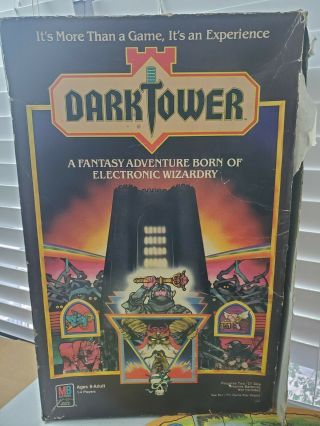 Vintage 1981 Milton Bradley Dark Tower Board Game Box Tower Not