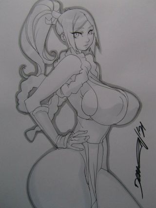 Mai King Of Fighters Aes Mvs Girl Sexy Busty Sketch Pinup - Daikon Art