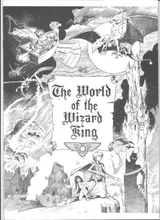 The World Of The Wizard King Wally Wood Dragonella 1974 Real Press 20pp Vf -