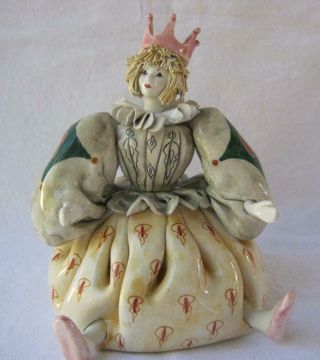 Exquisite Rare Porcelain Prince Clown Made In Italy For Gumps San Francisco 15