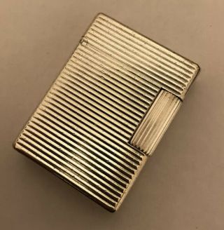 St Dupont Ligne 1 (small) Silver ‘lined’ - Fully Overhauled