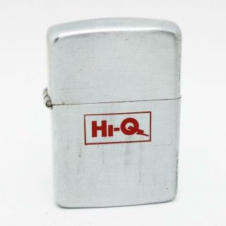 Vintage 1947 - 48 Zippo Lighter 3 Barrel Hi - Q Advertising &