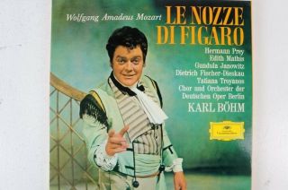 Mozart Le Nozze Di Figaro Prey Mathis Janowitz Fischer Dieskau Karl Böhm (lp1)