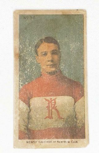 Circa 1910 Imperial Tobacco Hockey Card C56 No.  36 Newsy Lalonde