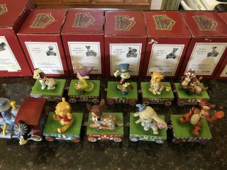 Disney Traditions Jim Shore Birthday Train - Complete Set - And
