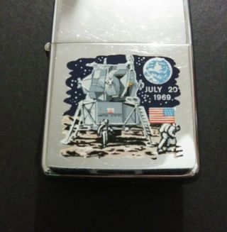 Vintage ZIPPO Lighter 1969 Apollo 11 July 20 Moon Landing III Zippo IIl 3