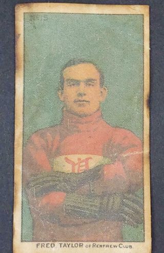 Circa 1910 IMPERIAL TOBACCO HOCKEY CARD C56 No.  15 FRED TAYLOR 4